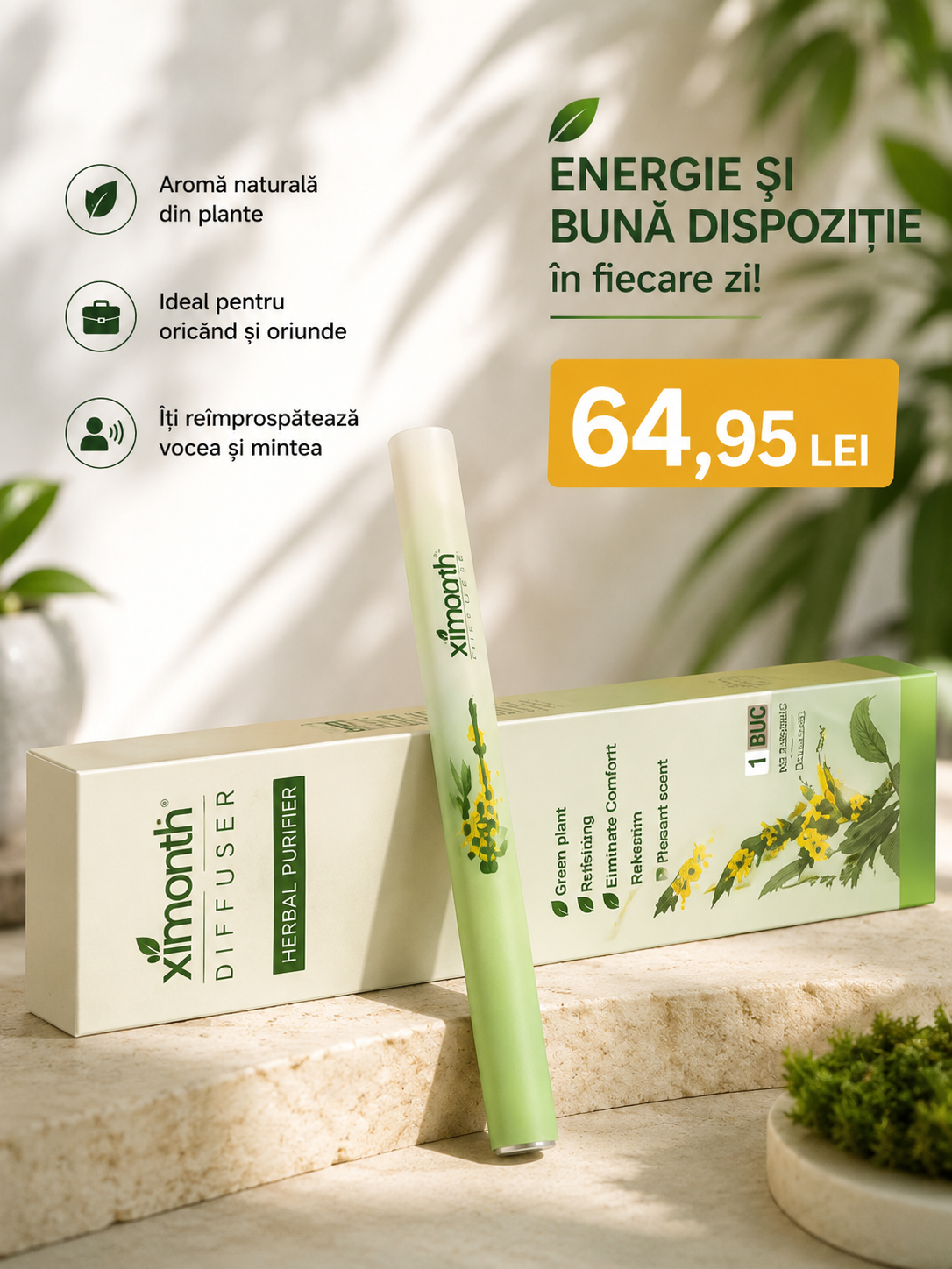 Inhalator Natural pentru Respirație Clară